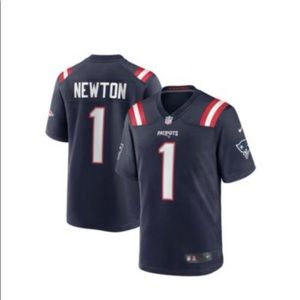 NFL Nike New England Patriots Cam Newton Blue Game Jersey